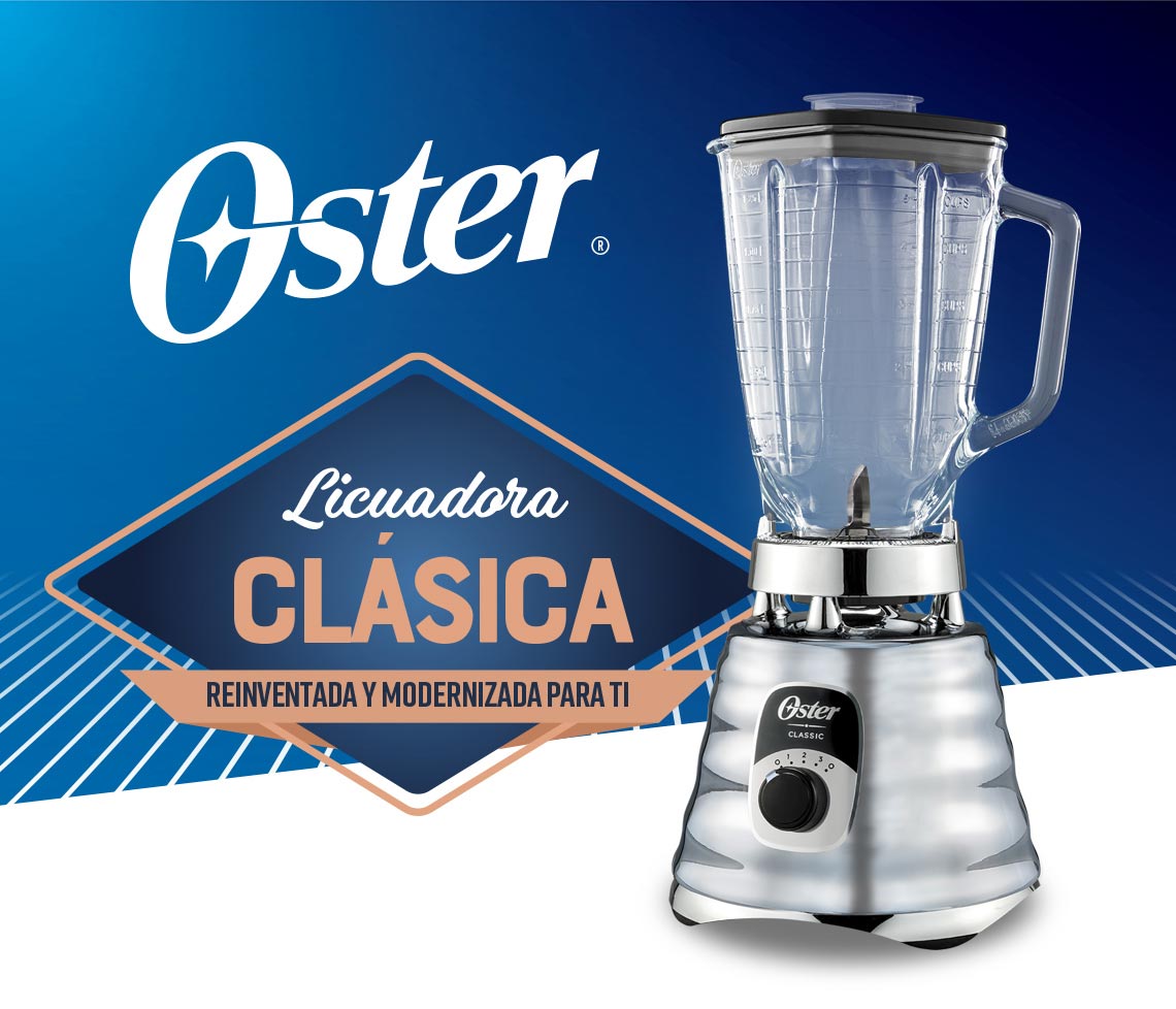 Licuadora Oster Clásica Reversible Plateada 0355