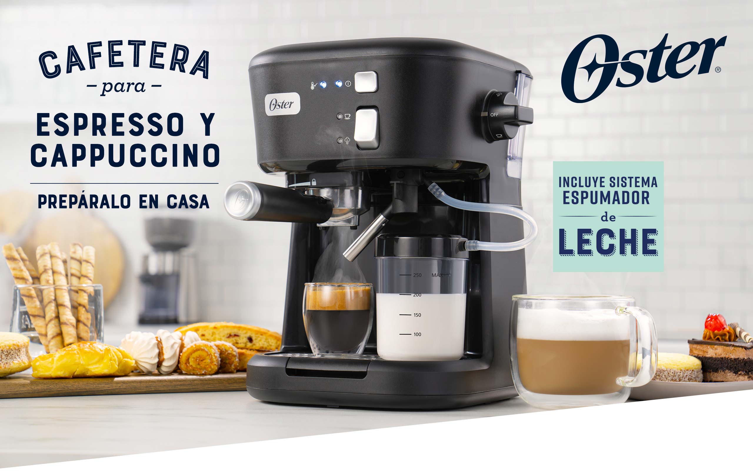 Cafetera para espresso y cappuccino Oster® Oster® BVSTEM5501B - Oster
