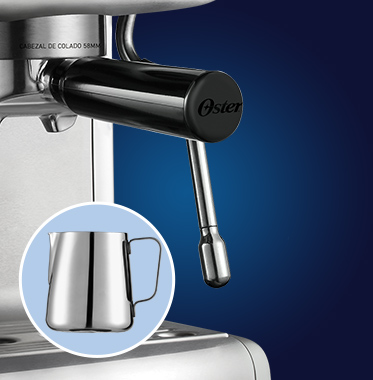 Cafetera para espresso Oster® Perfect Brew 15 bar molino integrado  BVSTEM7300